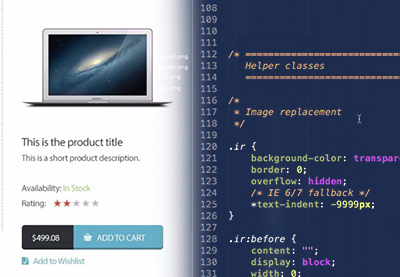 Converting an eCommerce PSD to HTML & CSS