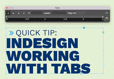 How to Use Tabs in InDesign