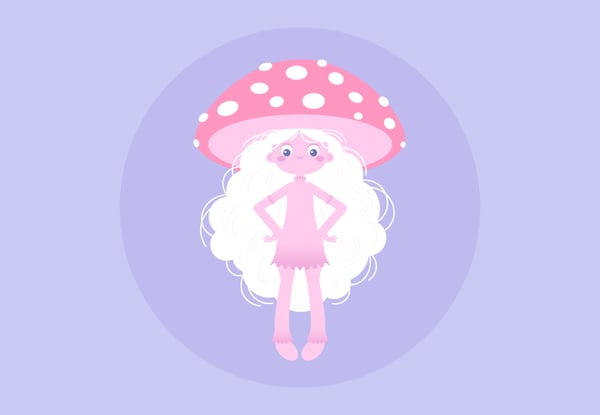 How to Draw a Mushroom Character in Illustrator